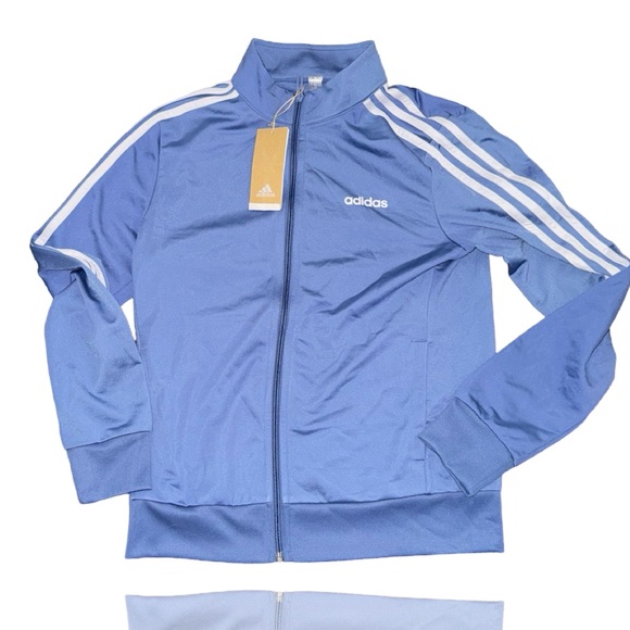 Adidas: Women’s Light Blue Track Top: Full Zip: Brand New: Small - Picture 1 of 4